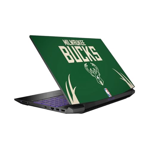 Skin Milwaukee Bucks NBA résout les rayures du capot HP Pavilion 15-dk0047TX noir