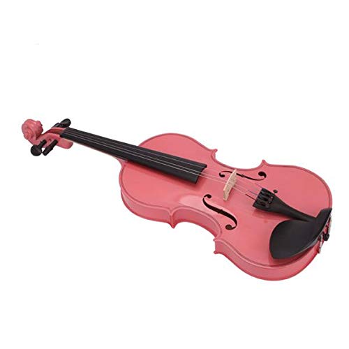 Violins New 1/4 Acoustic Violin Case Bow Rosin Pink