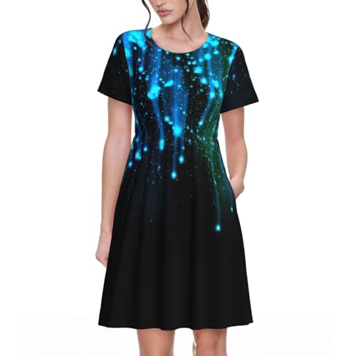Robe d'été à ligne bleue pour vos vacances et week-ends décontractés