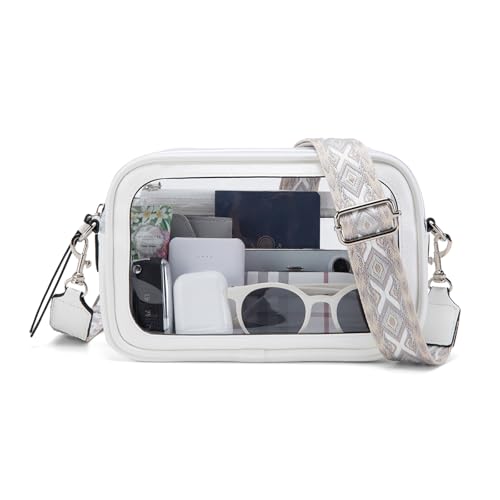 Image of Wuflyover Clear Bag for Stadium Events, Clear Crossbody Purse for Women