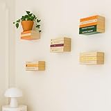 Material : Metal KION HOME Juego de 4 Estantes Metálicos Gala Pequeños y Flotantes  Estantería Ideal para organización de Libros y Cocina  Acero Lacado al Horno  Diseñado y Fabricado en Barcelona (Blanco Mate)