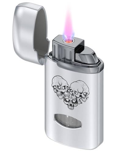 CLICKON Briquet Tempête Gaz Rechargeable - Jet Flamme (Gaz Non Inclus)