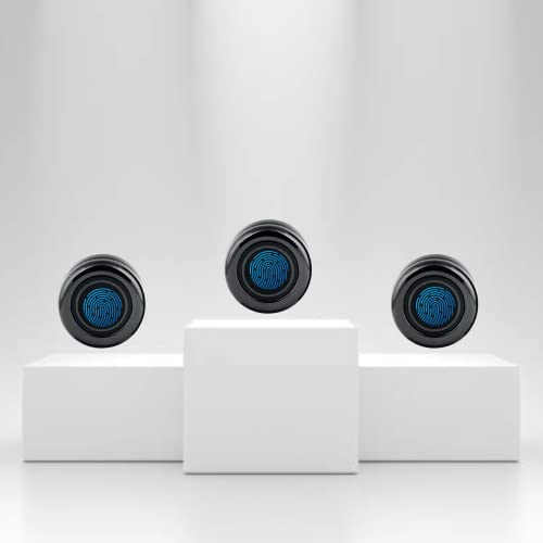 Image of Dorset Smart Lock for Drawer -Pack of 3 | Fingerprint ID (Up to 20 Unique Access) | Biometric Drawer Lock for Home and Office | Smart Cabinet Lock | Black