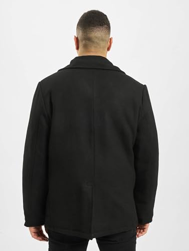 Brandit Pea Coat, Uomo, Black, L - 2