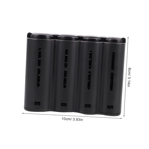 Caja organizadora para monedas con 4 compartimentos negra miniatura 2