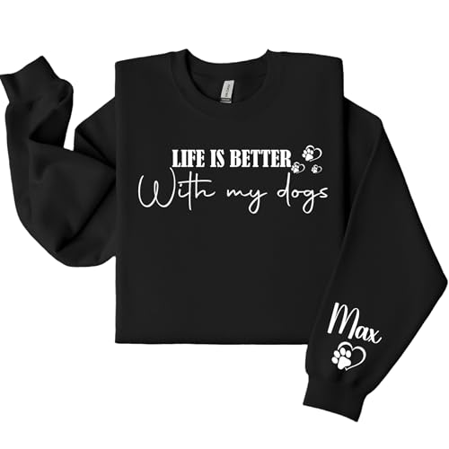 Custom Dog Mom Shirt, Dog Mom Sweatshirt, Dog Mama Sweater, Gift for Dog Mom, Funny Dog Mom Pullover