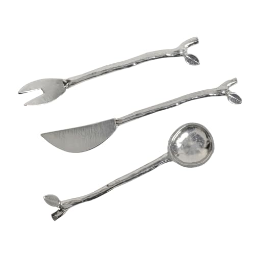 Crosby & Taylor Twig 3-Piece Pewter Condiment Serving Set