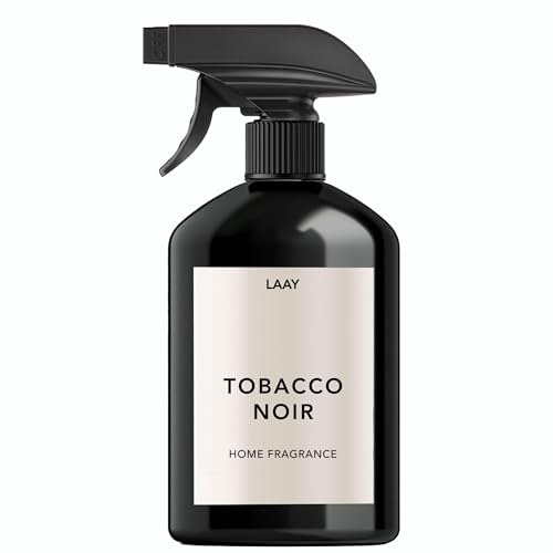 LAAY Ambientador Tobacco Noir 500 ml – Noble aroma a tabaco con notas de cuero y especias – Aroma cálido de larga duración para noches acogedoras y ocasiones especiales