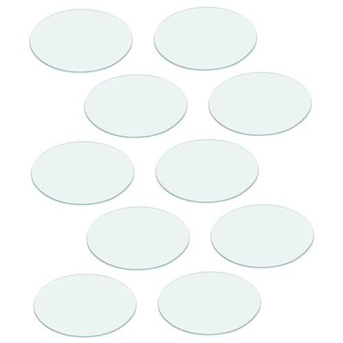 VILLFUL 10pcs Glassware Beakers Cover Labs Chemistry Beaker Cover Watch Glasses Lab Instruments Equipment Lab Utensils Beakers Cover for Chemistry Experiment Laboratory Cover Transparent