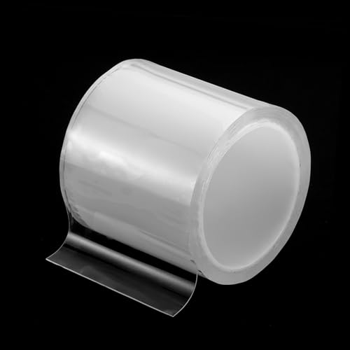 Image of HARFINGTON Caulk Strip Tape Clear 3.5 inch x16.4ft Waterproof Sealing Tape with Sealing Tool for Kitchen Cooktop Sink Bathtub Shower Toilet