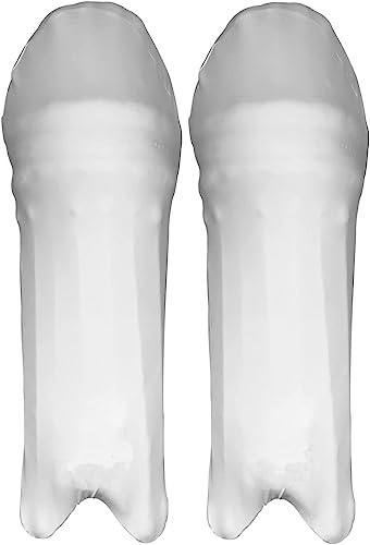 Image of Cricket Leg Guard Pad Skin Cover /Outer Skin (1 Pair) White