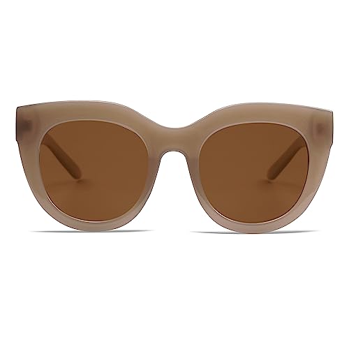 VANLINKER New Version Trendy Polarized Cat Eye Sunglasses for Women Retro Oversized Sunnies VL96902