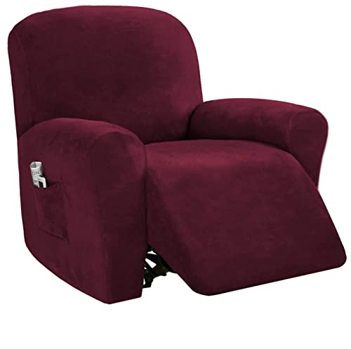 Funda de terciopelo para sillón reclinable OBASDFD con acabado premium y gran elasticidad 2