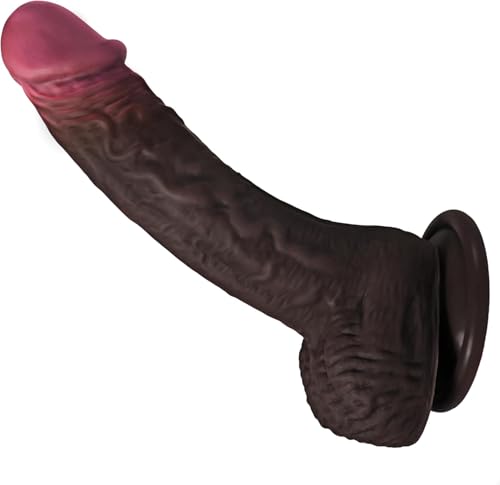 Update Model Electric and Heated Version penes de silicona, que se mueve grueso 12" Thick Dick X7434T (Brown)