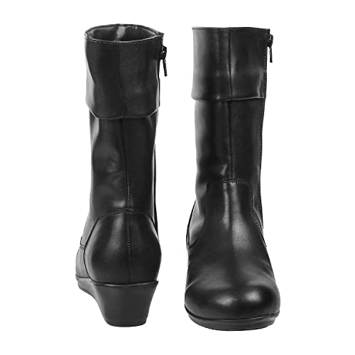 Image of Metro Women's Faux Leather Mid Calf Cool Weather Fashion Boots