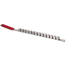 Ullman SH-1750 Socket Holder with 14 Heavy Duty Spring Clips, 17" Rack, 1/2" Clips