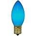Northlight Pack of 4 Blue C9 Opaque Christmas Replacement Bulbs