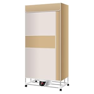 Verwarmde kledingluchter, oververhittingsbeveiliging Intelligente constante temperatuur verwarmde elektrische droger, opvouwbare energiebesparende verwarming kledinglucht voor thuisgebruik, geel