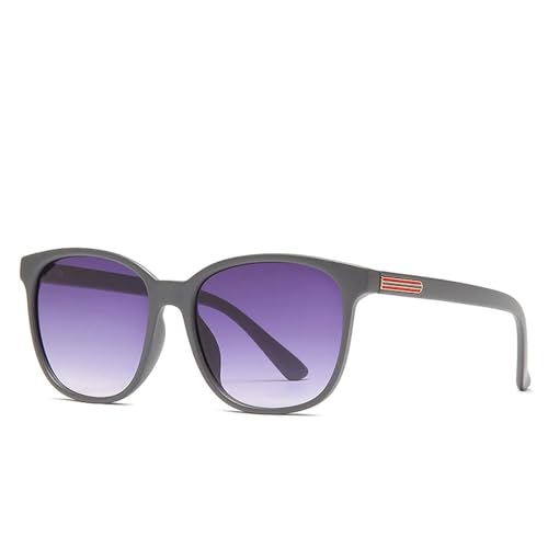 Lunettes de soleil rondes noires style punk vintage pour femmes et hommes