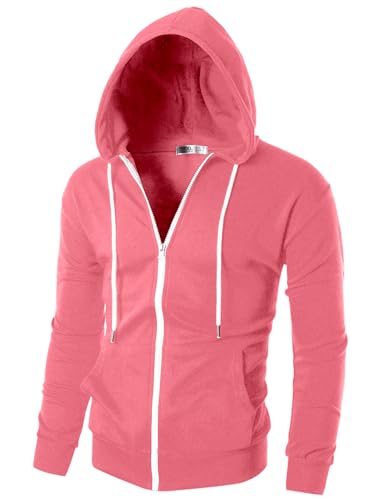 OHOO Men's Hoodie Hooded Sweatshirt