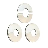 Heiixiao 3Pcs Wall Split Flange, Stainless Steel Round Escutcheon Plate for 0.91