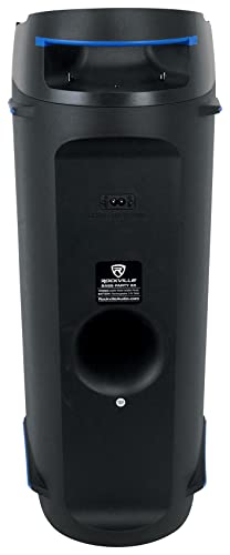 Image of Rockville BASS Party 65 Dual 6.5 inch Rechargeable LED Bluetooth Speaker | 1200W Peak / 400W RMS, 12.5-Hour Battery at 25% Volume, Beat-Synced LED Modes, Mic and Guitar Inputs, TWS, USB, SD, Aux