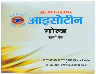 Pack Eye Drops & ISO Neuron Capsules for Serious Eye Problems with Goodness of 15+ Ayurvedic herbs (10ml x 4 drops, 60 Caps).
