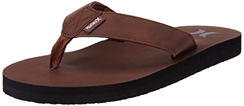 Hurley HFS00982108 Icon Vegan Leather Sandal for Men Medium Brown 84