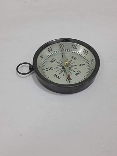 Brújula de Bolsillo de Latón Macizo de 3 Pulgadas miniatura 2