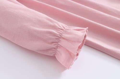 Girls' Princess Nightgowns Lace Dress 100% Cotton for 3-14 Years3