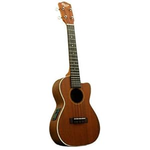 Ohana Electric Acoustic Concert Ukulele Solid Mahogany Top, 3 Band EQ, CK-20CE