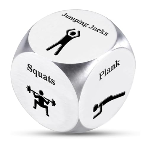 Bicfuiot Gym Gifts for Men Workout Fitness Gifts for Gym Rats Women Men Cool Fitness Lovers Stocking Stuffers Funny Exercise Gift Equipment Home Workout Accessories Gear Decision Dice
