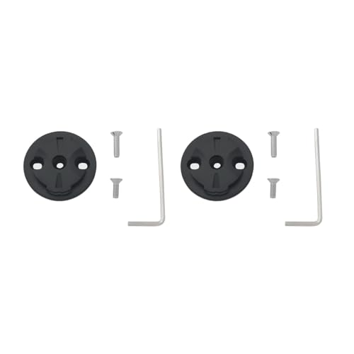 JianLing 2PCS Bicycle Computer Mount Plastic Mounting Fixed Base 32mm with Screw Wrench Type A Male Base Dial Code Repair Accessories Black