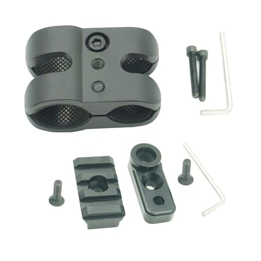 LYHgogo for 1.5 TAC-Rail and QD Mount BBL CLAMP BLK - 12GA Barrel Clamp Clamping Installation Flashlight Mount