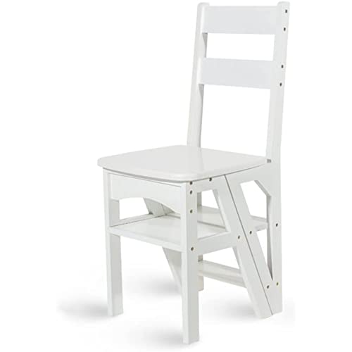 FALIYORS Kitchen Wooden Ladders Small Foot Stools Wood Folding Step Stool for Adults & Kids Indoor Folding Stepladder Portable Shoe Bench/Flower Rack Bed Step Stools for High Beds