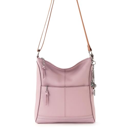 Image of The Sak Lucia Leather Crossbody Purse - Premium Leather Women's Handbag for Everyday & Travel - Cross Body Bag With Zipper