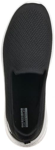 Skechers Skechers Women's GO Walk Flex Ocean Sunset, Black Textile White Trim, 7.5