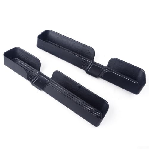 2 rejillas de ventilación de aire acondicionado para Ateca 2016-2018, moldura de salida de aire trasero de plástico ABS negro, no necesita herramientas de instalación