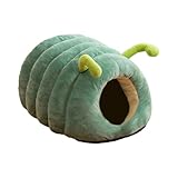 [Matériaux de qualité supérieure] : Ce lit pour chat en forme de chenille est fabriqué en peluche de haute qualité, douce et confortable, respirante et offrant une Pour bonne isolation thermique pour un sommeil réparateur.[Design grotte] : Son design semi-fermé en forme de berceau est adapté à toutes les saisons et procure à votre chat un sentiment de sécurité et de confort.[Forme chenille] : Ce lit pour chat au design mignon en forme de chenille attirera Pour tous