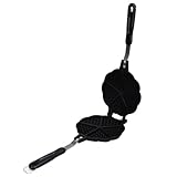 Bâtiment robuste: fabriqué à partir d'aluminium et de matériaux plastiques faciles à propres. La moule à gaufre est idéale pour la fabrication de gaufres fréquentes (même sur les feux de camp). La conception légère convient à la maison, au camping et aux pique-niques. Utilisation simple, remplissez un couvercle de pâte, fermez et tournez pour cuire uniformément.