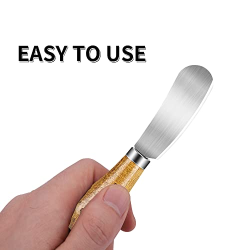 Guze-Us Butter Knife (4 Pcs),Standing Cheese Butte Spreader Knife, Butter Spreader Knives Set, Used For Cheese, Cold Butter, Jam, Pastry And Other Kitchen Daily Spreader Knife #TOP5