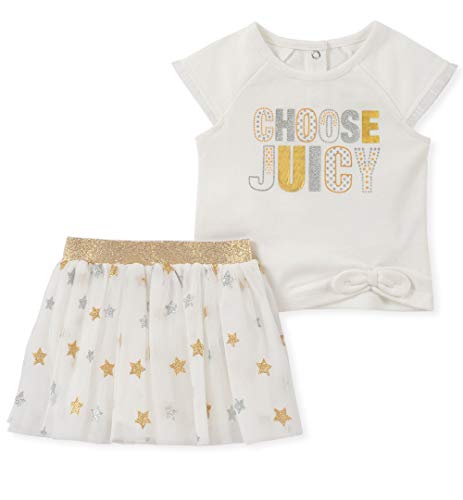 Juicy Couture Baby Girls 2 Pieces Scooter Set, Silent Vanilla/Gold/Silver, 18M