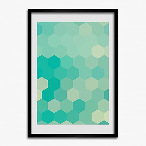 Cadre photo en bois MDF 50x70 cm Tulup au design géométrique haut de gamme