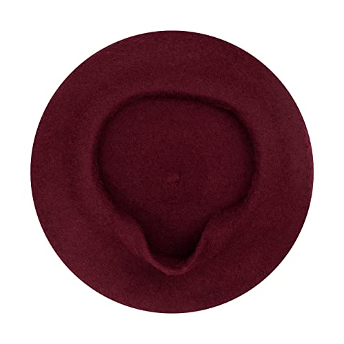 Image of Klong Women Wool Beret Hat French Style Solid Color