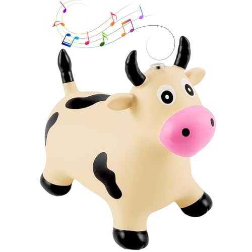 Cavalinho Vaca Upa Upa Baby de Borracha com Som de Mugido