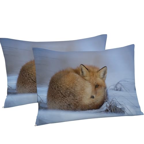 Housse de couette renard 90x190 pour chambre d'enfant ambiance chalet - 8