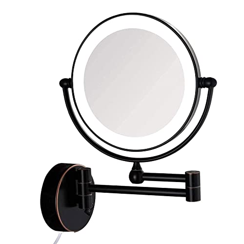 Miroir de salle de bain mural rond 8 pouces pour coiffeuse