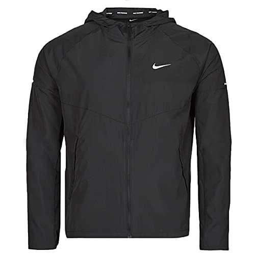 Nike Men's Repel Miler Running Jacket, Black/Black, Small