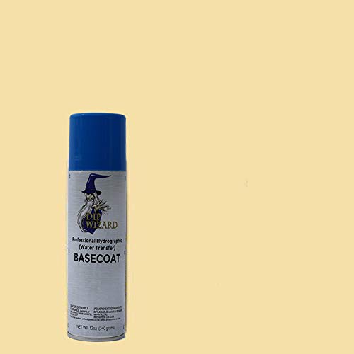 Dip Wizard Hydrographic Paint 12 Ounce Aerosol Spray Can Base Coat Hydro Graphic Film Water Transfer Printing Hydro Dipping Dip Paint (Pale Sun)