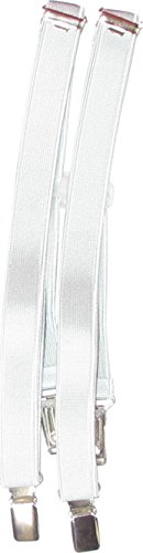 Wenco Kinder Hosenträger/Burschenträger mit 4 Clips, verstellbar bis 75 cm (Hellgrau) Cover